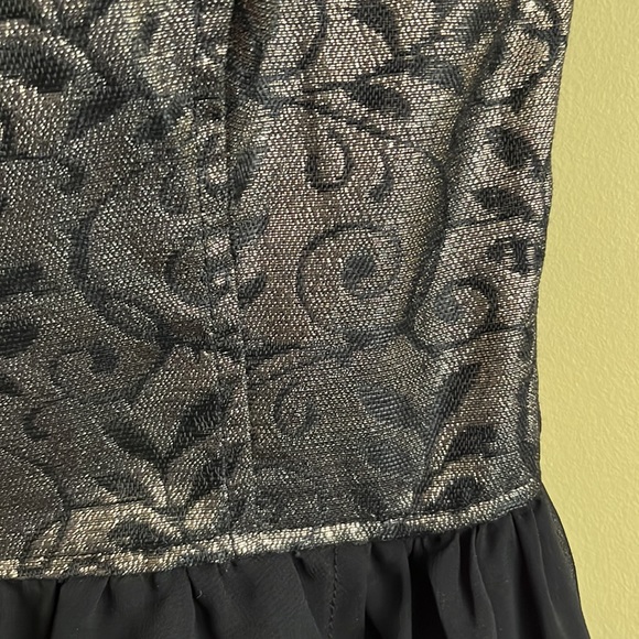 DYNAMITE Gold & Black Bodice Mini Dress - XS - Picture 6 of 13